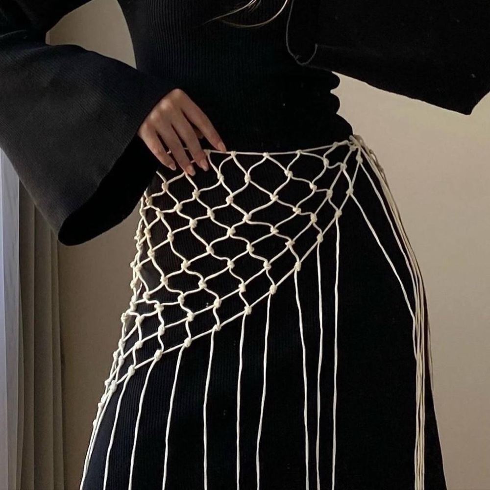 Elegant Black and White Women's Accessory